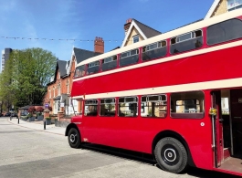 Double deck bus for weddings in Worcester